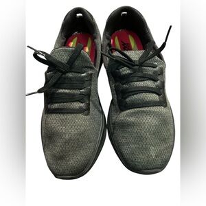 Skechers Gray and Black Athletic Shoes with Breathable Mesh
